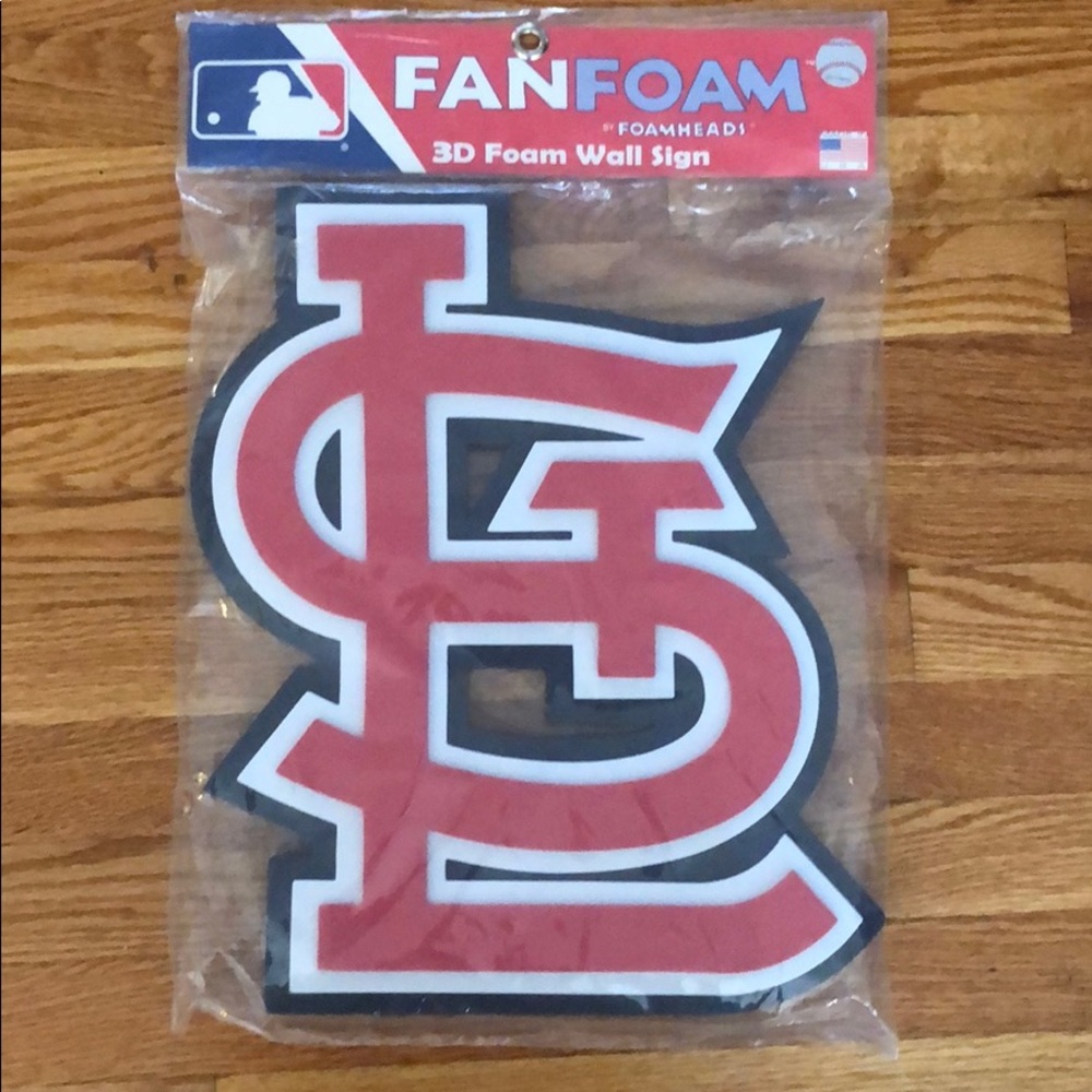 St. Louis Cardinals Logo Fan Foam 3D Wall Sign